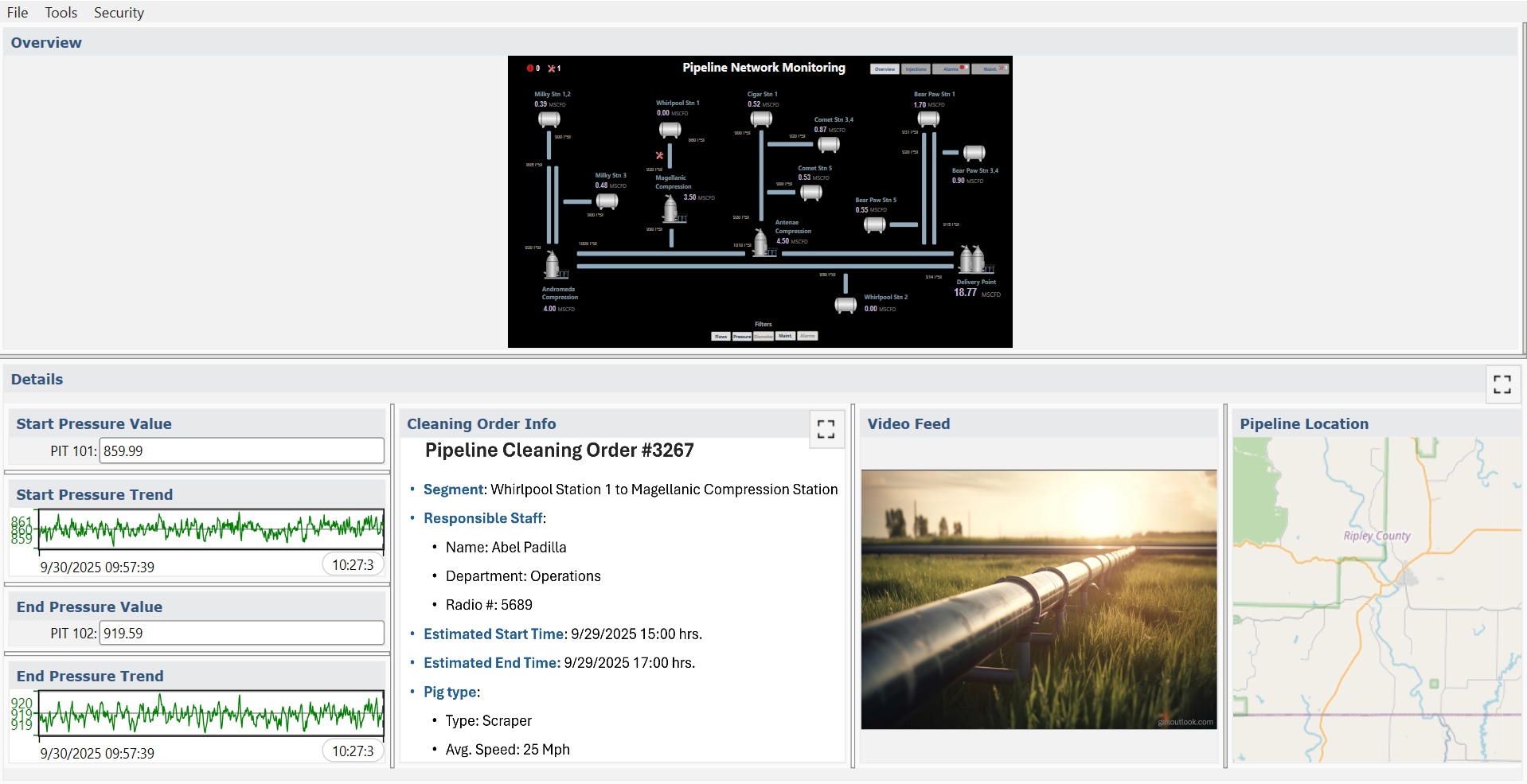 Rich detail view with trends and work orders